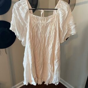 Listicle Cream Mini Dress